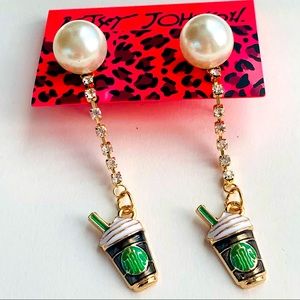 Betsey Johnson Style - Starbucks Coffee Earrings